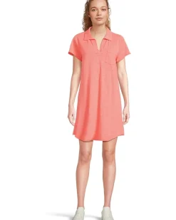 Mod-o-doc Short Sleeve Johnny Collar Dress Women's