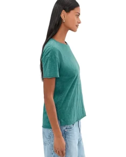 Mod-o-doc Short Sleeve Step Hem Crew Neck Short Sleeve Tee Women's