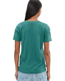 Mod-o-doc Short Sleeve Step Hem Crew Neck Short Sleeve Tee Women's