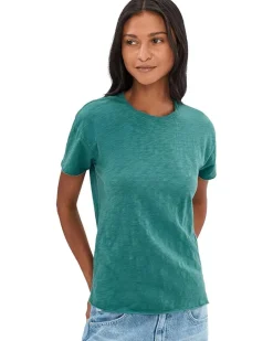 Mod-o-doc Short Sleeve Step Hem Crew Neck Short Sleeve Tee Women's
