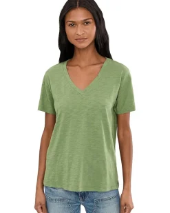Mod-o-doc Short Sleeve V-Neck Boxy Tee Women's