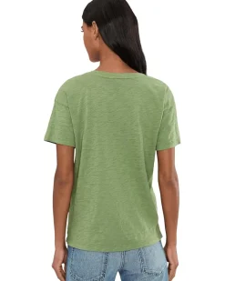 Mod-o-doc Short Sleeve V-Neck Boxy Tee Women's