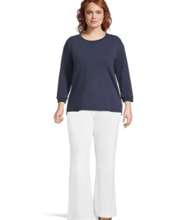 Mod-o-doc 3/4 Sleeve Hi-Lo Tunic with Side Slits Women's