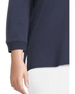 Mod-o-doc 3/4 Sleeve Hi-Lo Tunic with Side Slits Women's