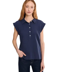 Mod-o-doc Sleeveless Henley Shirt Women's
