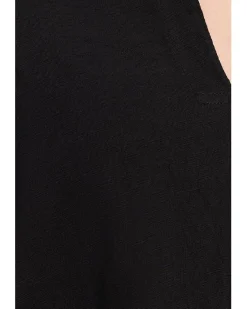 Mod-o-doc 3/4 Sleeve Split Neck Mandarin Tee Women's