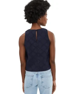 NIC+ZOE Diamond Eyelet Top Women's