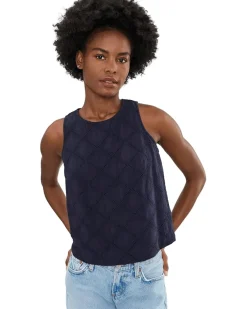 NIC+ZOE Diamond Eyelet Top Women's