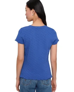 NIC+ZOE Lace Knit T-Shirt Women's