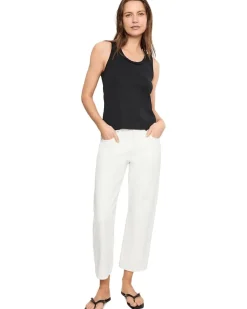 NIC+ZOE Nzt Ruffle Neck Cotton Slub Layer Tank Women's