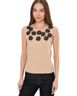 NIC+ZOE Organza Applique Tank Women's