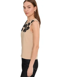 NIC+ZOE Organza Applique Tank Women's