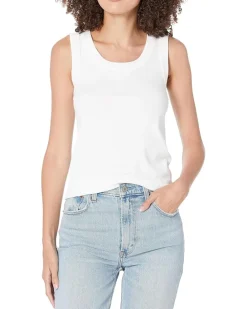 NIC+ZOE Perfect Knit Rib Scoop Tank Women's