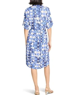 NIC+ZOE Shibori Stone Belted Devon Dress Women's