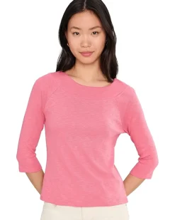 NIC+ZOE 3/4 Sleeve Ballet Boat Tee Women's