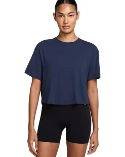 Nike One Relaxed Dri-FIT Cropped Short-Sleeve Top Women's