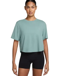 Nike One Relaxed Dri-FIT Cropped Short-Sleeve Top Women's