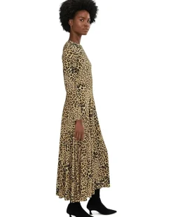 Norma Kamali Long Sleeve Flared Dress Women's