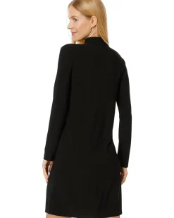 Norma Kamali Long Sleeve Turtleneck Dress To Knee Women's