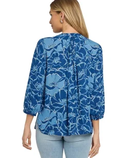 NYDJ Pinutck Blouse Women's