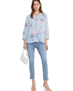 NYDJ Pinutck Blouse Women's