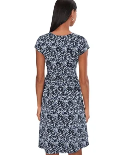 PACT Fit-and-Flare Crossover Dress Women's