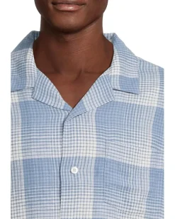 Pendleton Linen Camp Shirt Short Sleeve Men's