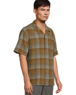 Pendleton Linen Camp Shirt Short Sleeve Men's