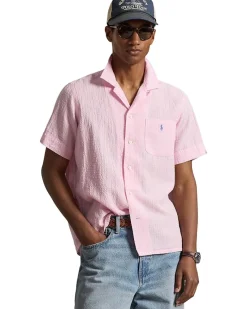 Polo Ralph Lauren Classic Fit Linen-Blend Seersucker Shirt Men's