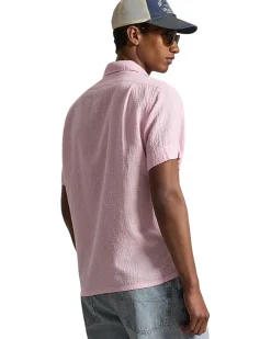 Polo Ralph Lauren Classic Fit Linen-Blend Seersucker Shirt Men's