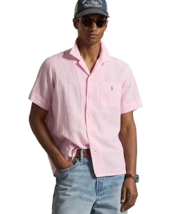 Polo Ralph Lauren Classic Fit Linen-Blend Seersucker Shirt Men's
