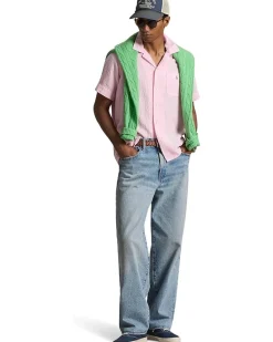Polo Ralph Lauren Classic Fit Linen-Blend Seersucker Shirt Men's