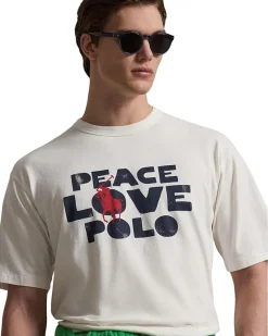 Polo Ralph Lauren Classic Fit Peace Love Polo T-Shirt Men's