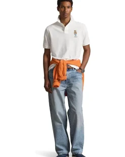 Polo Ralph Lauren Classic Fit Polo Bear Mesh Polo Shirt Men's