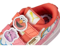 PUMA Kids Basket Care Bears X Sesame Street Hook And Loop Shoes (Toddler)