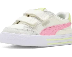 PUMA Kids Court Classic Vulc Hook And Loop Shoes (Toddler)