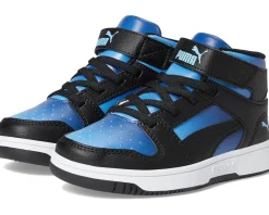 PUMA Kids Rebound Layup Mid Hook And Loop (Little Kid)