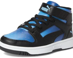 PUMA Kids Rebound Layup Mid Hook And Loop (Little Kid)