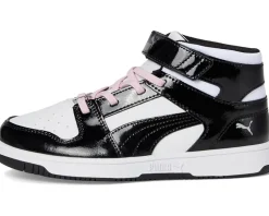 PUMA Kids Rebound Layup Mid Hook And Loop (Little Kid)
