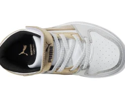 PUMA Kids Rebound Layup Mid Hook and Loop Shoes (Little Kid)