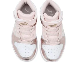PUMA Kids Rebound Layup Mid Hook And Loop (Little Kid)