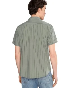 RVCA Dayshift Workwear Stripe Short Sleeve Men's