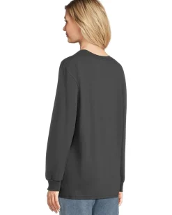 Salty Crew Heart Shark Long Sleeve Boyfriend Tee Women's