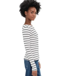 Sanctuary Button Front Ribbed Top Women's