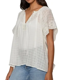 Sanctuary Easy Brunch Embroidered Blouse Women's