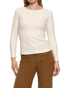 Sanctuary Long Sleeve Crew Lace Tee Women's