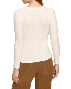 Sanctuary Long Sleeve Crew Lace Tee Women's
