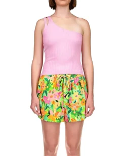 Sanctuary One Shoulder Rib Tank Women's