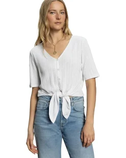 Sanctuary Pointelle Tie Tee Women's