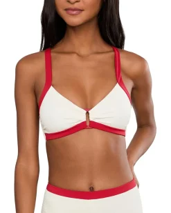 Seafolly Bandwave Multi Fit Trim Front Bralette Women's